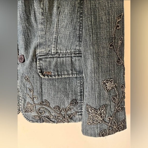 Embroidered Denim Jacket - Picture 3 of 4